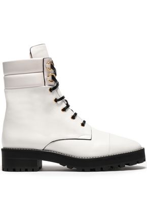 stuart weitzman embellished leather ankle boots