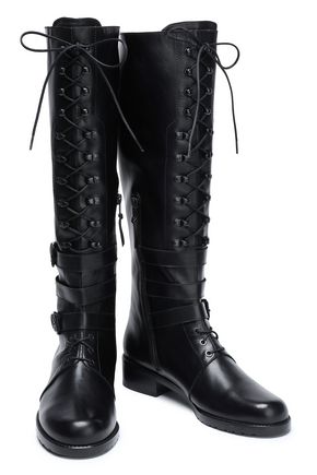 stuart weitzman lace up booties