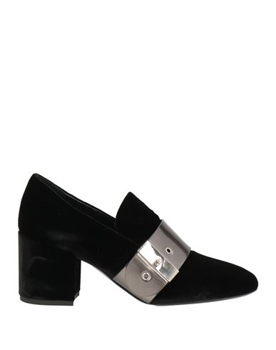 Premiata Woman Loafers Black Size 10 Textile Fibers