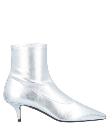 Woman Ankle boots Silver Size 7.5 Leather