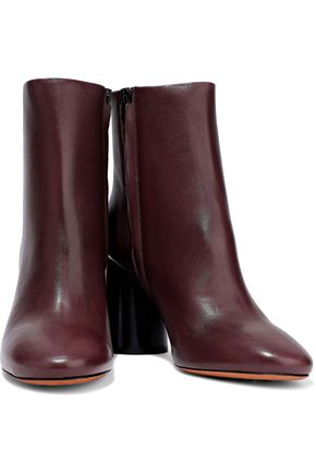 Ankle Boot Vince Ridley Boot Vince Ridley Leather Ankle Boots In Plum