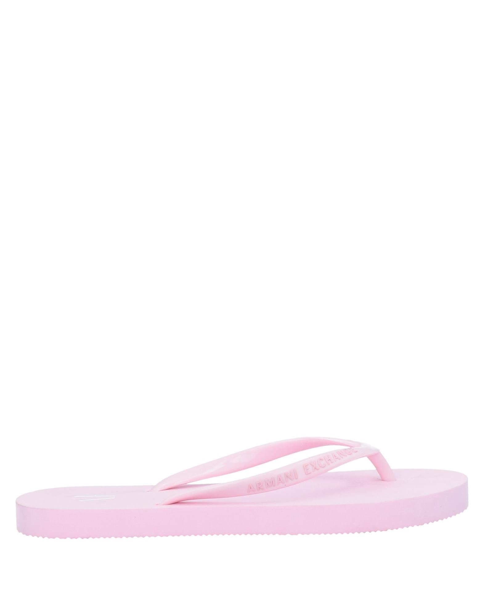 Armani Exchange Toe Strap Sandals In Pink
