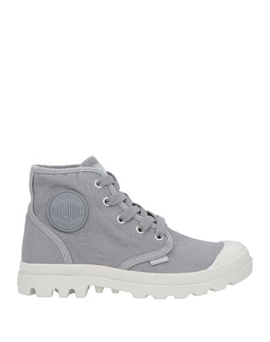 Palladium Woman Ankle Boots Grey Size 8.5 Textile Fibers