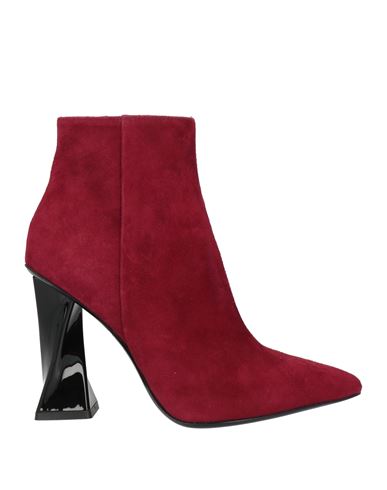 Tiffi Woman Ankle Boots Burgundy Size 7 Soft Leather In Red