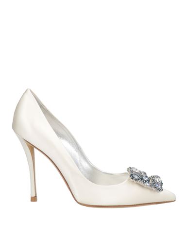 Roger Vivier Woman Pumps Ivory Size 7.5 Textile Fibers In White