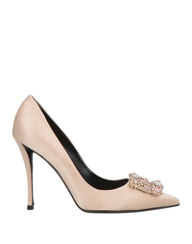 Roger Vivier Woman Pumps Blush Size 7 Textile Fibers In Neutral
