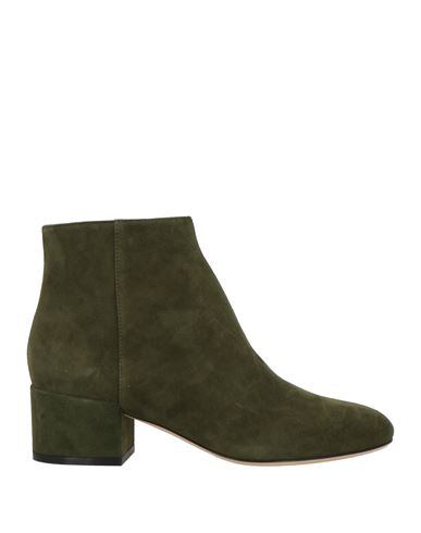 Woman Ankle boots Military green Size 8 Leather