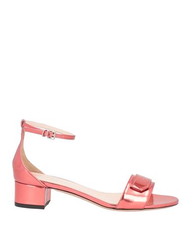 Bally Woman Sandals Pastel Pink Size 7.5 Calfskin