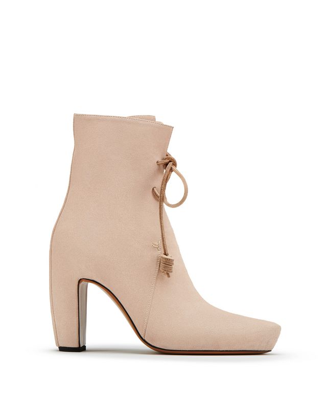Lanvin LEATHER ANKLE BOOTS WITH LACES 