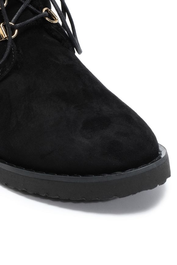 101 suede shearling lined boots