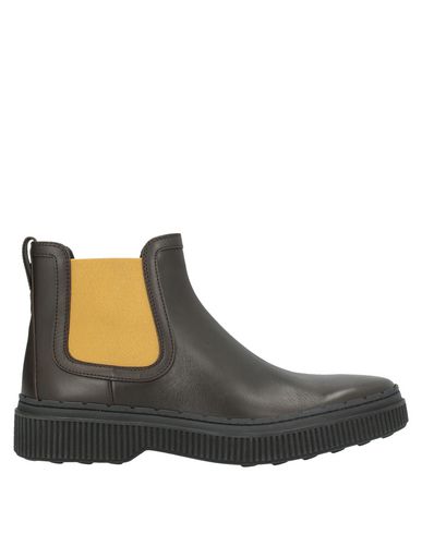 Man Ankle boots Black Size 9.5 Soft Leather, Textile fibers