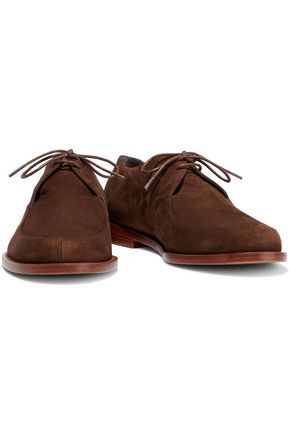 Click to view more detailed imagery on our partner's website Mansur Gavriel Woman Suede Brogues Brown