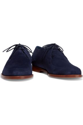 Click to view more detailed imagery on our partner's website Mansur Gavriel Woman Suede Brogues Navy
