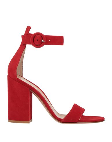 Gianvito Rossi Woman Sandals Red Size 6 Soft Leather