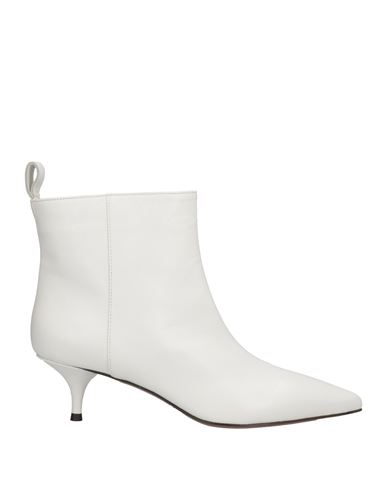 L'autre Chose L' Autre Chose Woman Ankle Boots White Size 6 Soft Leather