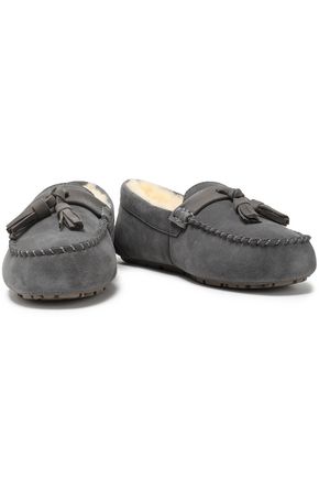 Australia Luxe Collective Patrese Shearling Loafers In Anthracite