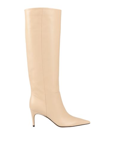 Sergio Rossi Woman Boot Cream Size 8 Soft Leather In White