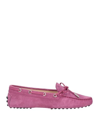TOD'S TOD'S WOMAN LOAFERS MAUVE SIZE 7 LEATHER 