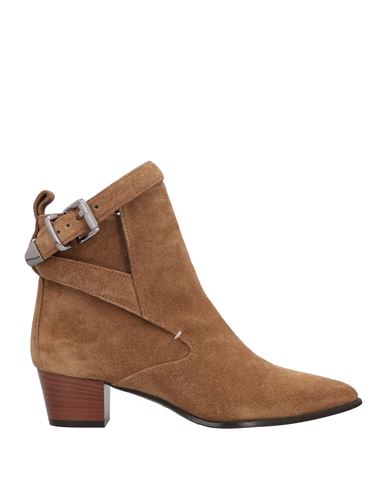 Barbara Bui Woman Ankle Boots Camel Size 6.5 Soft Leather In Beige