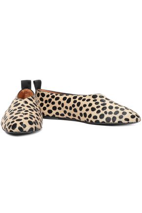 Click to view more detailed imagery on our partner's website Joseph Calf Hair Ballerinas In Beige