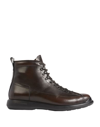 Giorgio Armani Man Ankle Boots Dark Brown Size 10 Soft Leather