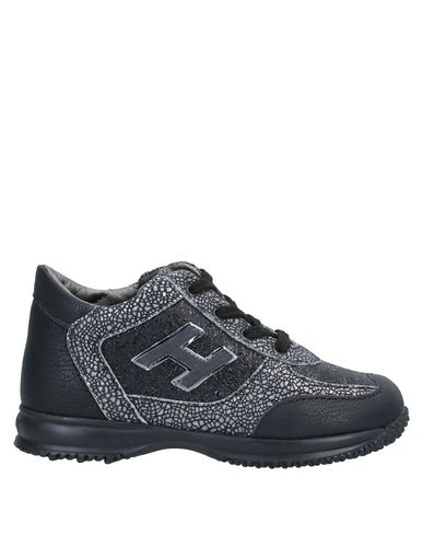 Hogan Toddler Girl Sneakers Black Size 10c Soft Leather In Black