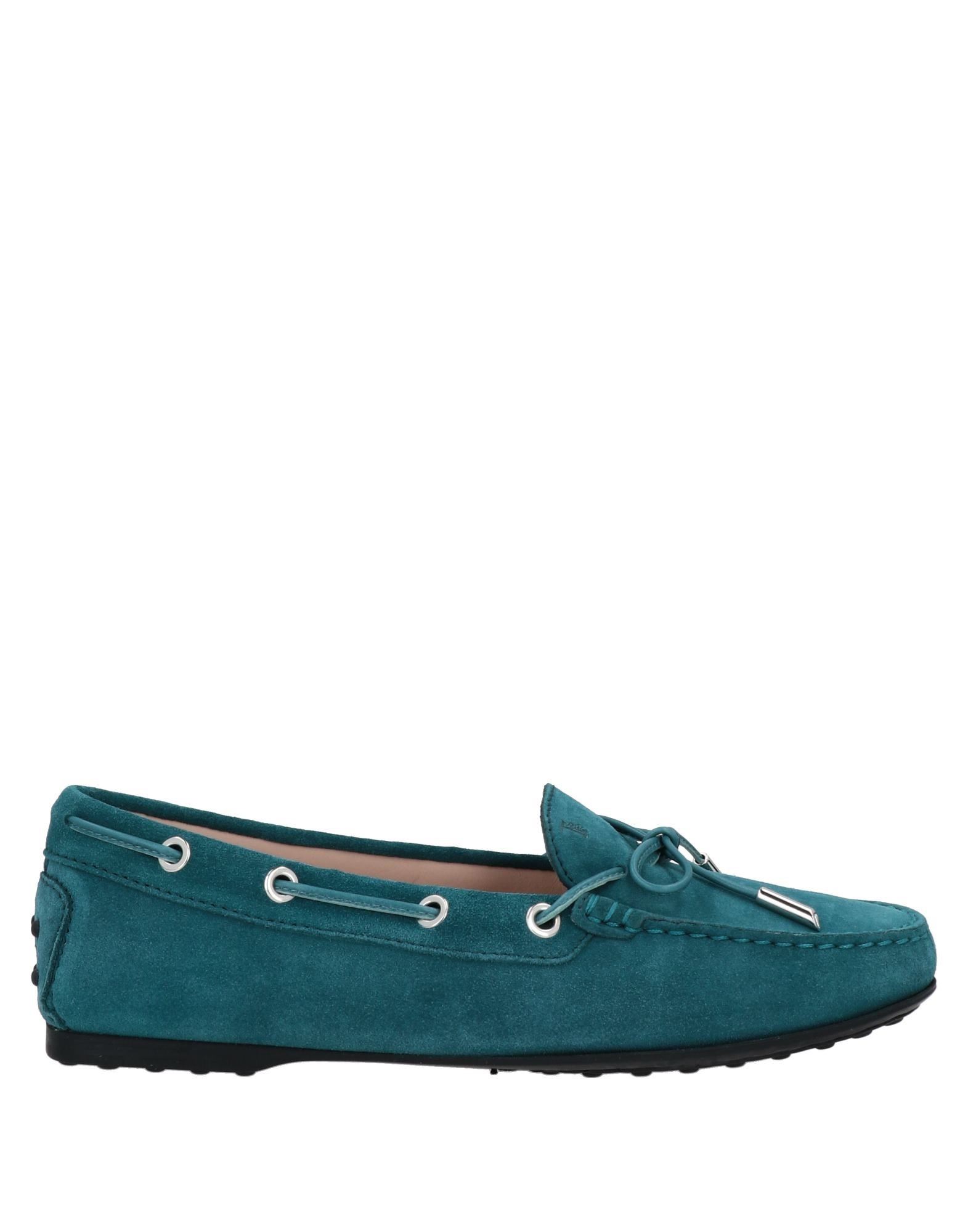 Tod's Loafers In Deep Jade