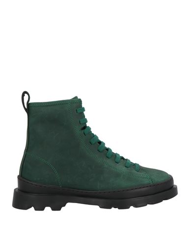 Camper Brutus Woman Ankle Boots Dark Green Size 7 Leather In Green