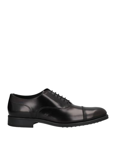 Tod's Man Lace-up Shoes Black Size 9 Soft Leather