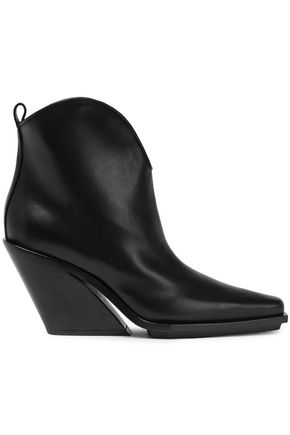ANN DEMEULEMEESTER Leather ankle boots