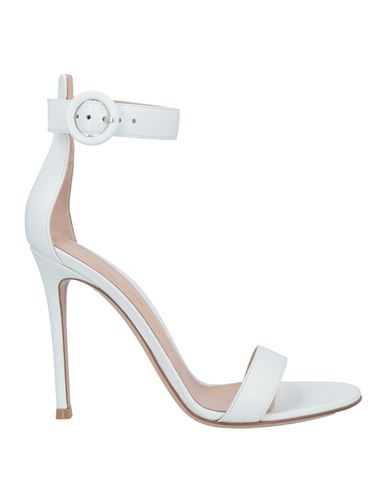Gianvito Rossi Woman Sandals White Size 11 Soft Leather