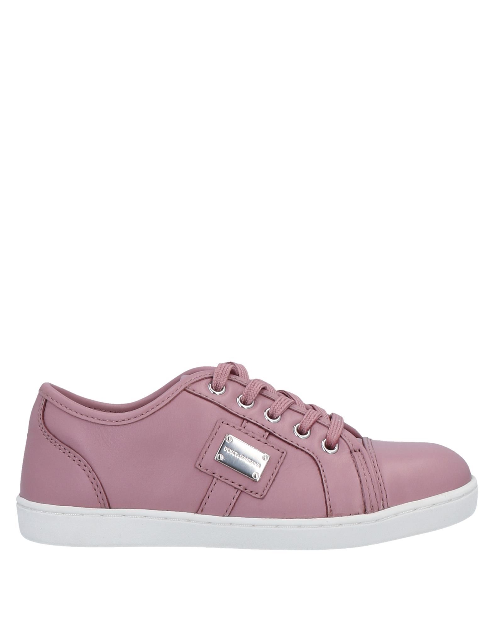 Dolce & Gabbana Kids' Sneakers In Pastel Pink