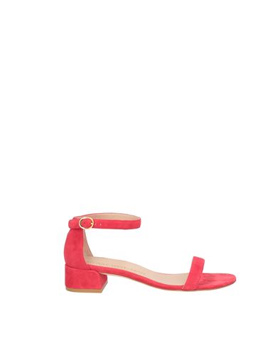 Stuart Weitzman Woman Sandals Coral Size 6 Soft Leather In Red