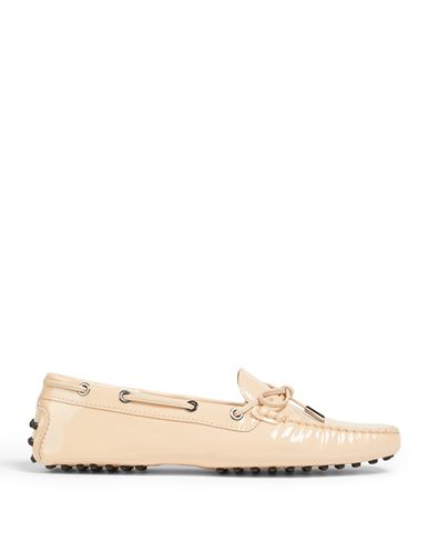 Tod's Woman Loafers Apricot Size 7.5 Soft Leather In Orange