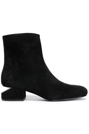 CC Ankle Boots 70MM In White Suede 144564