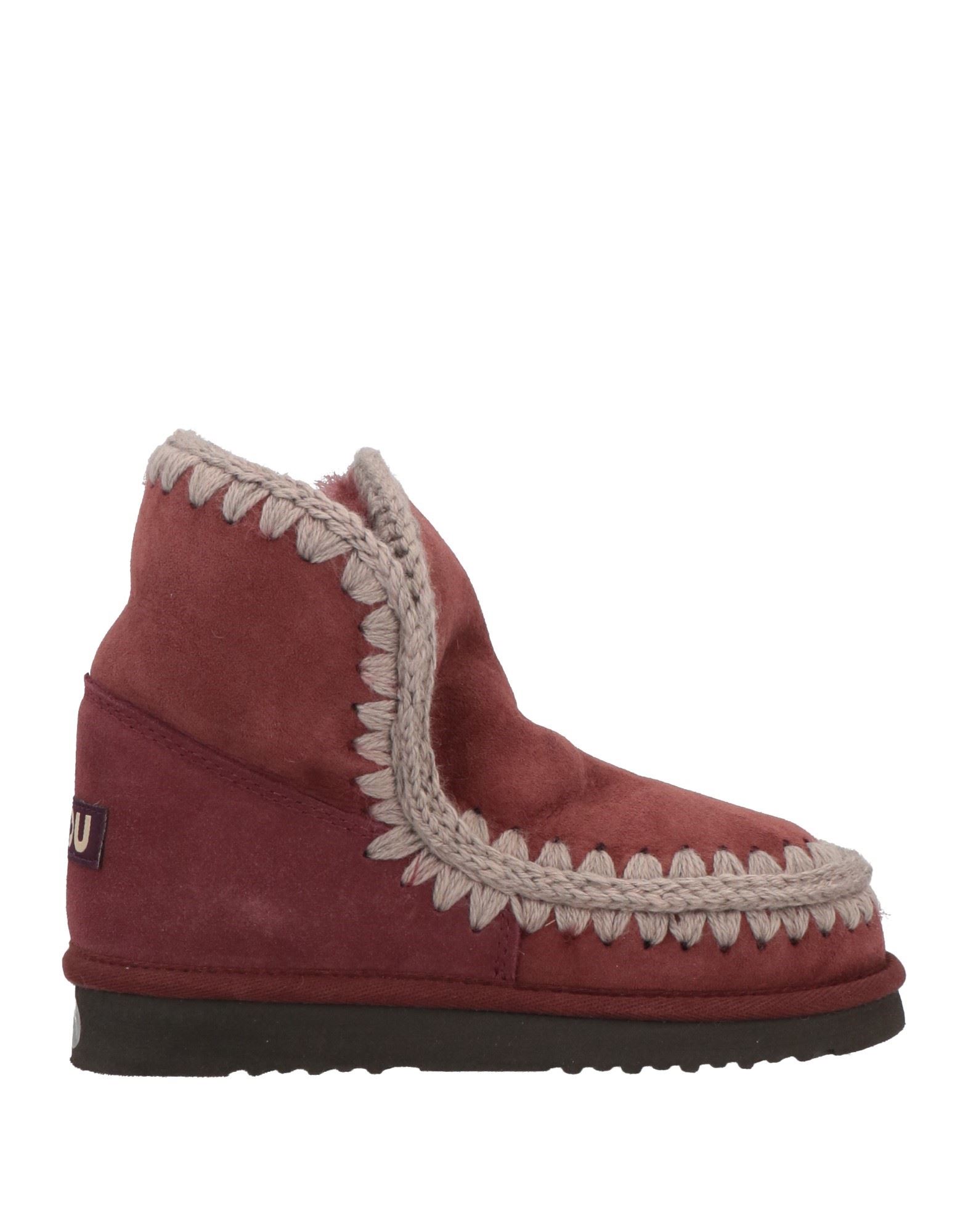 Mou Ankle Boots In Brick Red