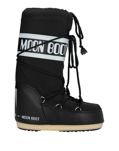 Moon Boot Nylon Woman Knee Boots Black Size 10-11.5 Textile Fibers