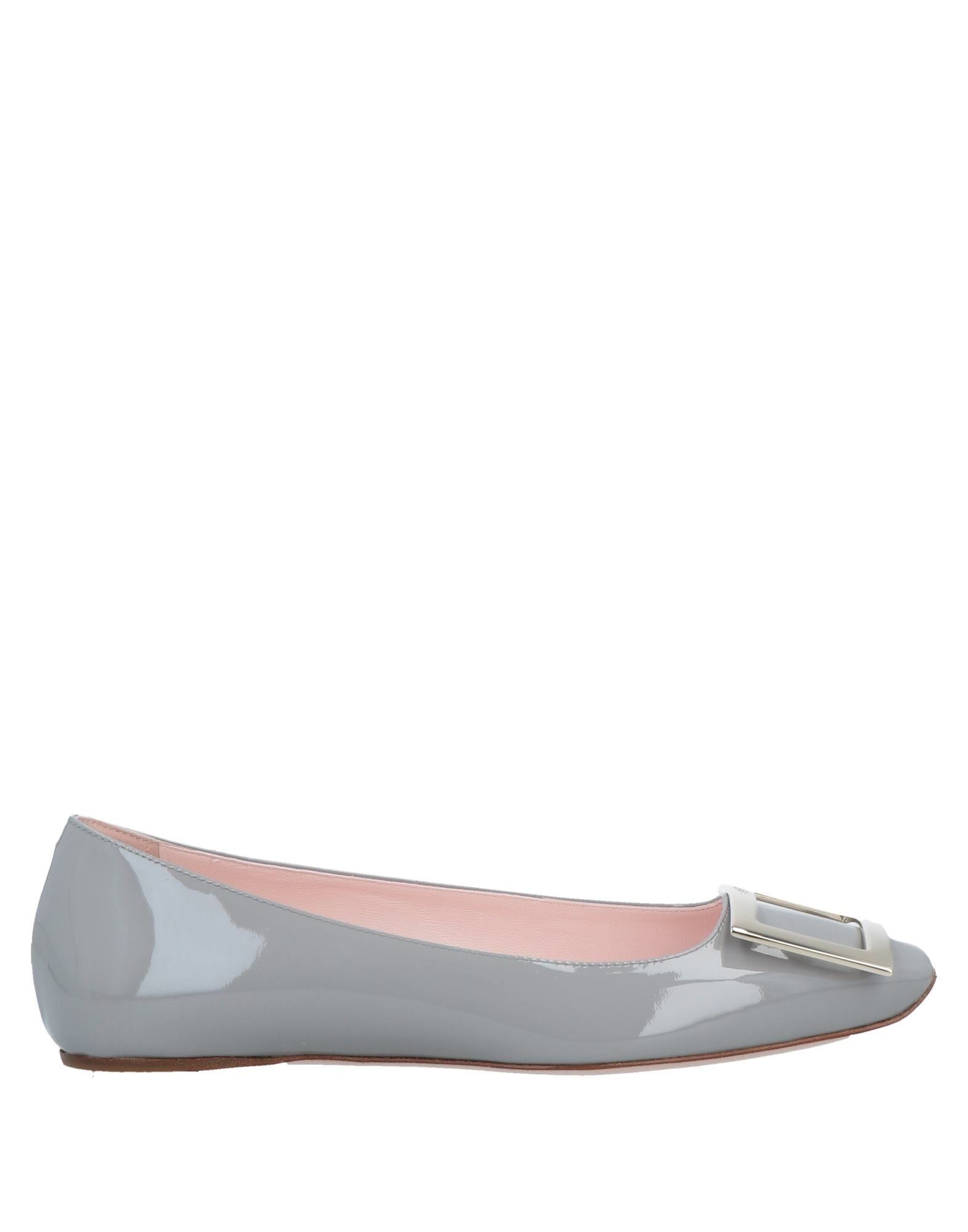 Roger Vivier Ballet Flats In Grey
