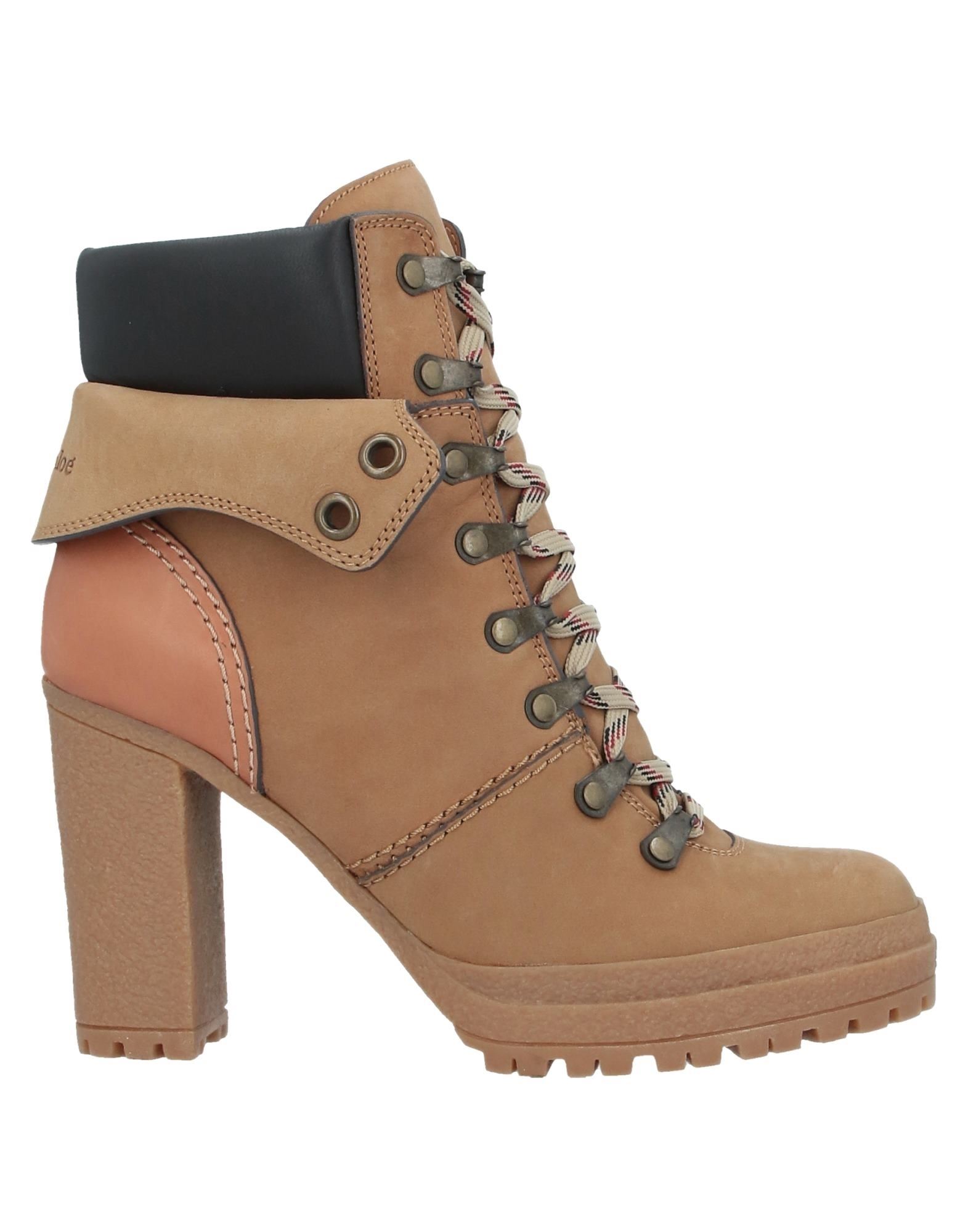 See By Chloé Ankle Boots In Light Brown