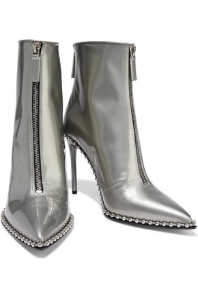 alexander wang silver boots