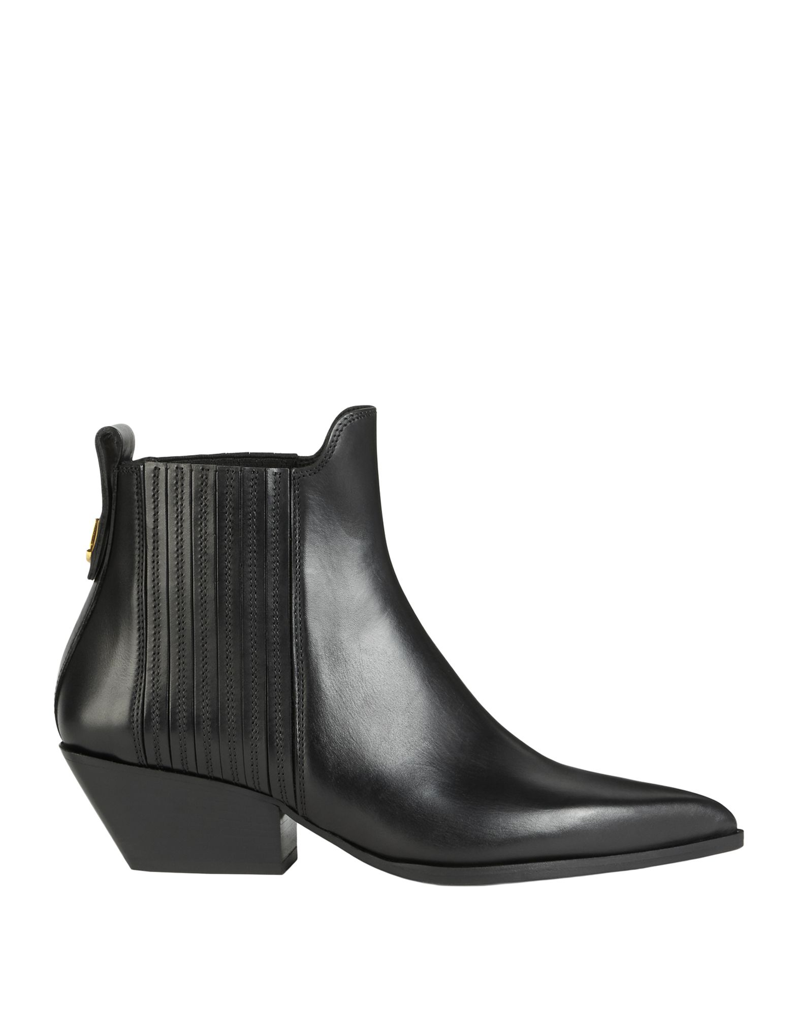 《セール開催中》FURLA レディース ショートブーツ ブラック 37 革 90% / ポリエステル 10% LADY M ANKLE BOOT T.45