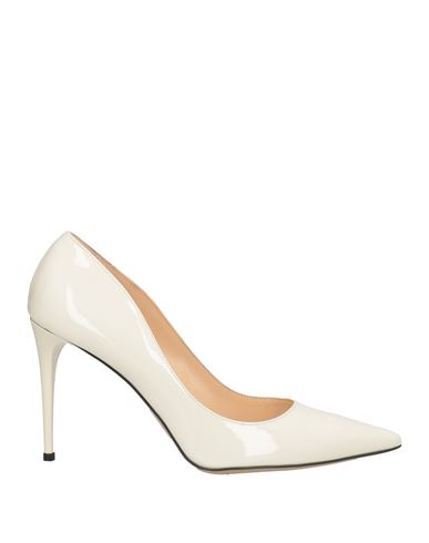 Bruglia Woman Pumps White Size 10 Leather