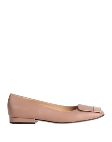 Sergio Rossi Woman Loafers Pastel Pink Size 9 Soft Leather