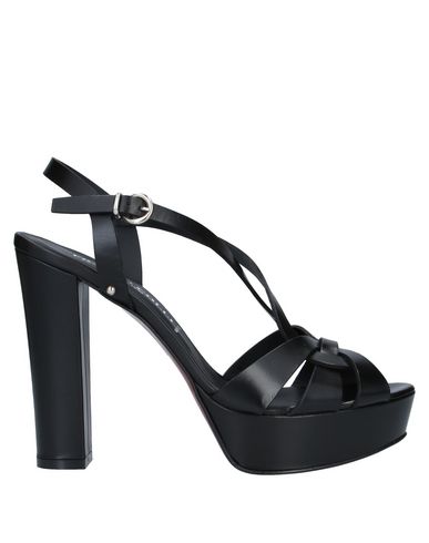 Franco Colli Woman Sandals Black Size 8.5 Soft Leather