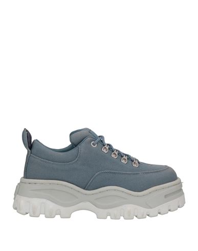 Eytys Angel Canvas Man Sneakers Pastel Blue Size 6.5 Textile Fibers