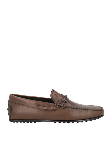 Tod's Man Loafers Khaki Size 10 Leather In Multi