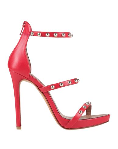 Albano Woman Sandals Red Size 7 Textile Fibers