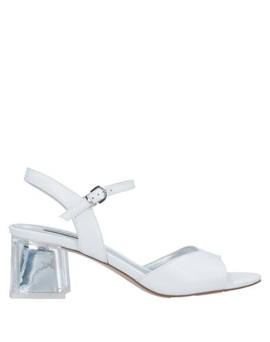 Luciano Barachini Woman Sandals White Size 6 Soft Leather In Multi