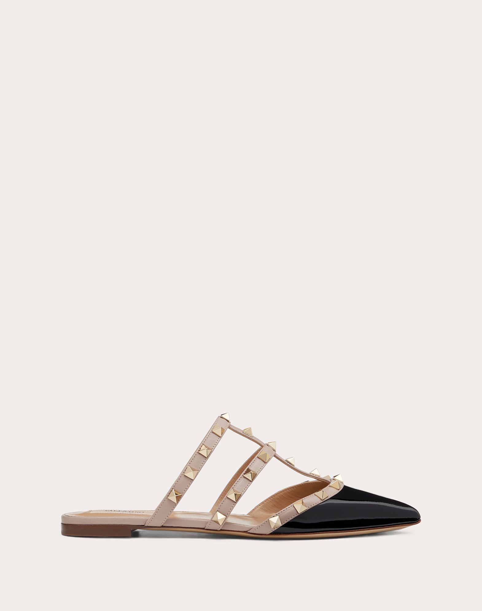 Rockstud Patent Leather Mule for Woman 