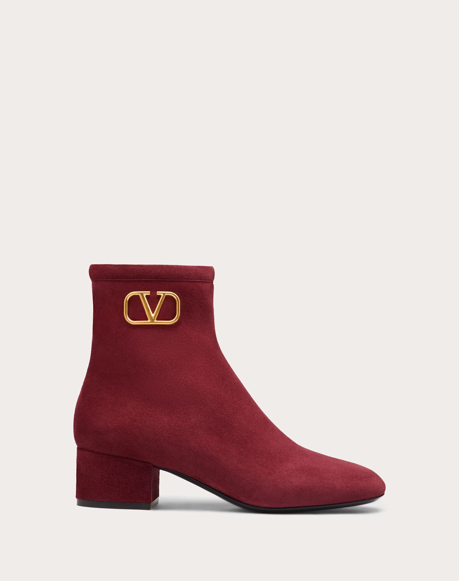 VLogo Signature Suede Ankle Boot 45 mm 